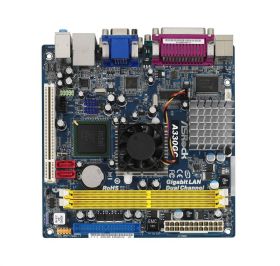 A330GC ASRock Intel 945GC + ICH7 Chipset Intel Atom 330 Dual-Core Processors Support DDR2 2x DIMM 2x SATA2 3.0Gb/s Mini-ITX Motherboard (Refurbished)