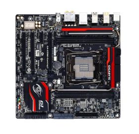 GA-X99M-Gaming 5 (rev. 1.0) Gigabyte Socket LGA 2011-3 Intel X99 Express Chipset Xeon E5-1600/ E5-2600/ E5-4600 v3/v4 Core i7 Processors Support DDR4 4x DIMM 10x SATA 6.0Gb/s Micro-ATX Motherboard  (Refurbished)