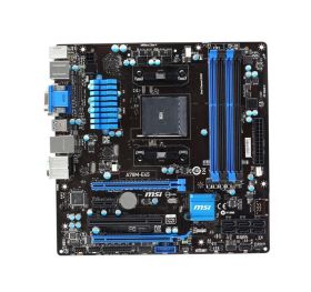 7721-005R MSI A78M-E45 Socket FM2+/FM2 AMD A78 Chipset AMD Athlon/ A-Series Processors Support DDR3 4x DIMM 6x SATA 6.0Gb/s Micro-ATX Motherboard (Refurbished)