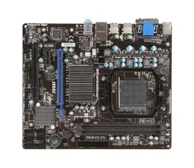 MSM760GME51 MSI Socket AM3 AMD 760G + SB710 Chipset AMD Phenom II X4/ Phenom II X3/ Phenom II X2/ AMD Athlon X4/ Athlon II X3/ Athlon II X2/ AMD Sempron Processors Support DDR3 4x DIMM 5x SATA2 3.0Gb/s Micro-ATX Motherboard (Refurbished)