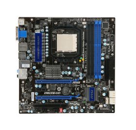 890GXM-G65 MSI Socket AM3 890GX + SB850 Chipset AMD Phenom II X4/ Phenom II X3/ Phenom II X2/ AMD Athlon II X4/ Athlon II X3/ AMD Sempron Processors Support DDR3 4x DIMM 5x SATA 6.0Gb/s Micro-ATX Motherboard (Refurbished)