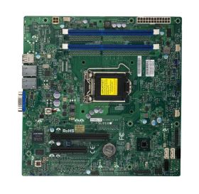 X10SLL+-F SuperMicro Socket LGA 1150 Intel C222 Express Chipset Intel Xeon E3-1200 v3/ 4th Gen Core i3/ Pentium/ Celeron Processors Support DDR3 4x DIMM 2x SATA3 6.0Gb/s Micro-ATX Server Motherboard (Refurbished)