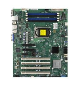 X10SLX-F-O SuperMicro X10SLX-F Socket LGA 1150 Intel C222 Express Chipset Intel Xeon E3-1200 v3/v4 4th Generation Core i3/ Pentium/ Celeron Processors Support DDR3 4x DIMM 2x SATA3 6.0Gb/s ATX Server Motherboard (Refurbished)