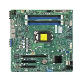 X10SLL-F-O SuperMicro X10SLL-F Socket LGA 1150 Intel C222 Express Chipset Xeon E3-1200 v3/ 4th Gen Core i3/ Pentium/ Celeron Processors Support Single DDR3 4x DIMM 2x SATA 6.0Gb/s Micro-ATX Server Motherboard (Refurbished)