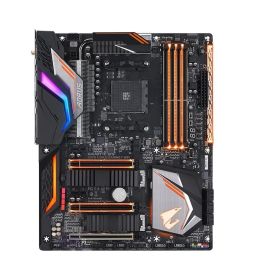 X470 AORUS GAMING 7 WIFI (rev. 1.0) Gigabyte Socket AM4 AMD X470 Chipset AMD Ryzen Processors Support DDR4 4x DIMM 6x SATA 6.0Gb/s ATX Motherboard (Refurbished)