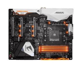 GA-AX370-Gaming5(rev.1.0) Gigabyte Socket AM4 AMD X370 Chipset AMD Ryzen 7th Generation A-Series / Athlon Processors Support DDR4 4x DIMM 8x SATA 6.0Gb/s ATX Motherboard (Refurbished) GA-AX370-Gaming 5 (rev. 1.0)