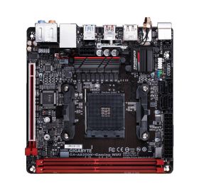GA-AB350N-Gaming WIFI Gigabyte Socket AM4 AMD B350 Chipset AMD Ryzen / AMD 7th Generation A-series/ Athlon Processors Support DDR4 2x DIMM 4x SATA 6.0Gb/s Mini-ITX Motherboard  (Refurbished)