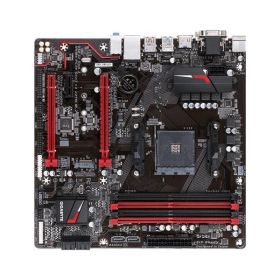 GA-AB350M-Gaming3(rev.1.0) Gigabyte Socket AM4 AMD B350 Chipset AMD Ryzen 7th Generation A-Series/Athlon Processors Support DDR4 4x DIMM 6x SATA 6.0Gb/s Micro ATX Motherboard (Refurbished) GA-AB350M-Gaming 3 (rev. 1.0)