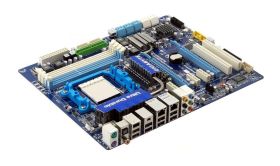 GA-MA790FXT-UD5P(rev.1.0) Gigabyte Socket AM3 AMD 790FX/ SB750 Chipset AMD Phenom II X4/ AMD Phenom II X3/ Processors Support DDR3 4x DIMM 6x SATA 3.0Gb/s ATX Motherboard (Refurbished) GA-MA790FXT-UD5P (rev. 1.0)