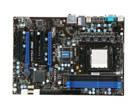 870A-G54-A1 MSI Socket AM3 AMD 870 + SB850 Chipset AMD Phenom II X4/ Phenom II X3/ Phenom II X2/ AMD Athlon II X4/ Athlon II X3/ Athlon II X2/ AMD Sempron Processors Support DDR3 4x DIMM 6x SATA3 3.0Gb/s ATX Motherboard (Refurbished)