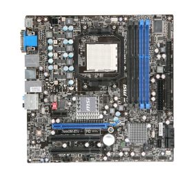 760GM-E51 MSI Socket AM3 AMD 760G + SB710 Chipset AMD Phenom II X4/ Phenom II X3/ Phenom II X2/ AMD Athlon II X4/ Athlon II X3/ Athlon II X2/ AMD Sempron Processors Support DDR3 4x DIMM 5x SATA2 3.0Gb/s Micro-ATX Motherboard (Refurbished)