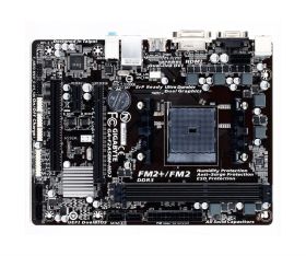 GA-F2A58M-HD2 (rev. 3.x) Gigabyte Socket FM2+ AMD A85 Chipset AMD A-Series/ AMD Athlon Series Processors Support DDR3 2x DIMM 4x SATA 3.0Gb/s Micro-ATX Motherboard (Refurbished)