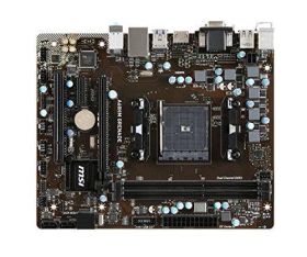 A68HM-GRENADE MSI A68HM GRENADE Socket FM2+ AMD A68H Chipset AMD A-Series/ AMD Athlon Processors Support DDR3 2x DIMM 4x SATA 6.0Gb/s Miro-ATX Motherboard (Refurbished)