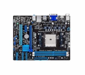 A55MAUSB3 ASUS Socket FM2+ AMD A55 Chipset AMD Athlon/ A-Series Processors Support DDR3 2x DIMM 6x SATA 3.0Gb/s Micro-ATX Motherboard (Refurbished)