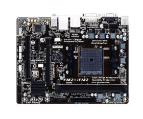 GA-F2A68HM-HD2(rev.1.0) Gigabyte Socket FM2+ AMD A68H Chipset AMD A-Series/ AMD Athlon Processors Support DDR3 2x DIMM 4x SATA 6.0Gb/s Micro-ATX Motherboard (Refurbished) GA-F2A68HM-HD2 (rev. 1.0)