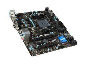7721-202R MSI Socket FM2+ AMD A88X Chipset AMD A-Series/ AMD Athlon Series Processors Support DDR3 2x DIMM 6x SATA 6.0Gb/s Micro-ATX Motherboard (Refurbished)