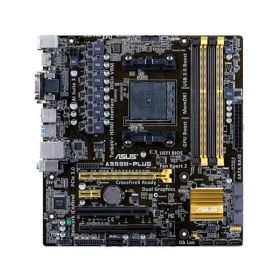 A55BM-PLUS ASUS Socket FM2+ AMD A55 Chipset AMD Athlon/A- Series Processors Support DDR3 4x DIMM 6x SATA 3.0Gb/s Micro ATX Motherboard (Refurbished)
