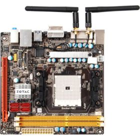A55ITX-B-E Zotac Socket FM2 AMD A55 Chispet AMD A-Series Processors Support DDR3 2x DIMM 4x SATA 6.0Gb/s Mini-ITX Motherboard (Refurbished)