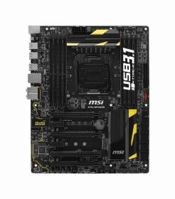 X99A MPOWER MSI Socket 2011-3 Intel X99 Chipset Core i7 Extreme Edition Processors Support DDR4 8x DIMM 10x SATA 6.0Gb/s Extended-ATX Motherboard (Refurbished)