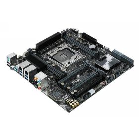 90SB05H0-M0EAY0 Asus X99-M WS Socket LGA 2011-v3 Intel X99 Chipset Core i7 / Xeon E5-1600 v3/ E5-2600 v3 Processors Support DDR4 4x DIMM 8x SATA 6.0Gb/s Micro-ATX Server Motherboard (Refurbished)