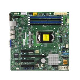 MBX11SMF SuperMicro X11SSM-F Socket LGA 1151 Intel C236 Chipset Intel Xeon E3-1200 v6/v5 7th/6th Generation Core i3 / Pentium / Celeron Processors Support DDR4 4x DIMM 8x SATA3 6.0Gb/s Micro-ATX Server Motherboard (Refurbished)