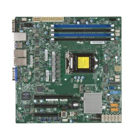 MBD-X11SSH-LN4F-B SuperMicro X11SSH-LN4F Socket LGA 1151 Intel C236 Chipset Intel Xeon E3-1200 V6/v5 7th/6th Generation Processors Support DDR4 4x DIMM 8x SATA3 6.0Gb/s Micro-ATX Server Motherboard (Refurbished)