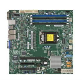 MBD-X11SSH-LN4F SuperMicro X11SSH-LN4F Socket LGA 1151 Intel C236 Chipset Intel Xeon E3-1200 V6/v5 7th/6th Generation Processors Support DDR4 4x DIMM 8x SATA3 6.0Gb/s Micro-ATX Server Motherboard (Refurbished)