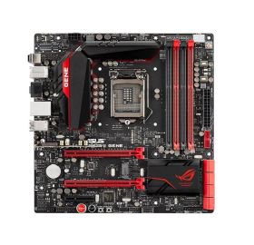 90MB0I30-M0EAY0 ASUS MAXIMUS VII GENE Socket LGA 1150 Intel Z97 Chipset 5th/4th Generation Core i7 / i5 / i3 / Pentium / Celeron Processors Support DDR3 4x DIMM 6x SATA 6.0Gb/s Micro-ATX Motherboard (Refurbished)