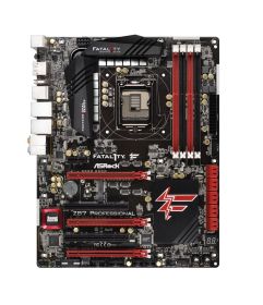 90-MXGPF0-A0UAYZ ASRock Fatal1ty Z87 Professional Socket LGA 1150 Intel Z87 Chipset New 4th & 4th Generation Core i7 / i5 / i3 / Pentium / Celeron / Xeon Processors Support DDR3 4x DIMM 6x SATA3 6.0Gb/s ATX Motherboard (Refurbished)
