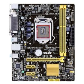 MB-H81MDPS ASUS H81M-D PLUS Socket LGA 1150 Intel H81 Chipset 4th Generation Core i7 / i5 / i3 / Pentium / Celeron Processors Support DDR3 2x DIMM 2x SATA 6.0Gb/s Micro-ATX Motherboard (Refurbished)