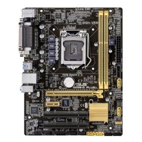 B85MDPLUS ASUS B85M-D PLUS Socket LGA 1150 Intel B85 Chipset 4th Generation Core i7 / i5 / i3 /Dual-Core Pentium / Celeron Processors Support DDR3 2x DIMM 4x SATA 6.0Gb/s Micro-ATX Motherboard (Refurbished)