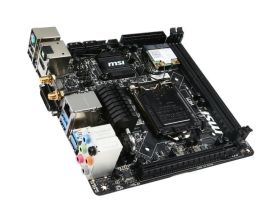 7851-020R MSI H87I Socket LGA 1150 Intel H87 Express Chipset Core i7 Processors Support DDR3 2x DIMM 4x SATA 3.0Gb/s Mini-ITX Motherboard (Refurbished)