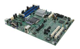 S3000AHBPP Intel S3000AH Socket LGA 775 Intel 3000 + ICH7R Chipset Pentium 4/ Pentium Extreme Edition/ Pentium D/ Celeron D/ Dual Core Xeon 3000/ Quad-Core Xeon 3200 Processors Support DDR2 4x DIMM 4x SATA 3.0Gb/s ATX Server Motherboard (Refurbished)