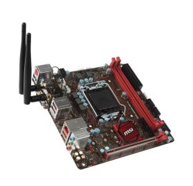 B250I GAMING PRO AC MSI Socket 1151 Intel B250 Chipset 7th/6th Generation Core i7 / i5 / i3 Pentium / Celeron Processors Support DDR4 2x DIMM 4x SATA 6.0Gb/s Mini-ITX Motherboard (Refurbished)