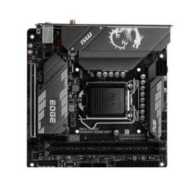 MPG B560I GAMING EDGE WIFI MSI Socket LGA 1200 Intel B560 Chipset Core / Pentium Gold / Celeron Processors Support DDR4 2x DIMM 6x SATA3 6.0Gb/s Mini-ITX Motherboard (Refurbished)