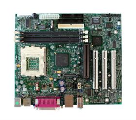 D815EPFV Intel Desktop Board Socket 370 Pentium III / Celeron Processors Support 100 LAN/ IDE micro-ATX Motherboard (Refurbished)
