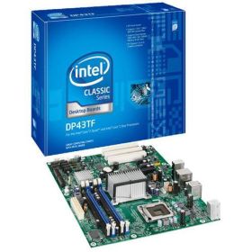 BLKDP43TF Intel Classic DP43TF Desktop ATX Chipset Socket T LGA 775 Motherboard 1x Processor Support (Refurbished)