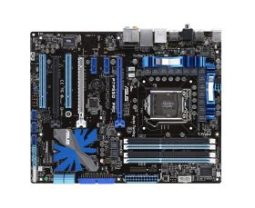 P7P55DPRO ASUS P7P55D PRO Socket LGA 1156 Intel P55 Express Chipset Core i7 / i5 Processors Support DDR3 4x DIMM 6x SATA 3.0 Gb/s ATX Motherboard (Refurbished)