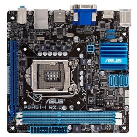 MBP8H61R2 ASUS P8H61-I R2.0 Socket LGA 1155 Intel H61 Chipset Core i7 / i5 / i3 / Pentium / Celeron Processors Support DDR3 2x DIMM 4x SATA 3.0Gb/s Mini-ITX Motherboard (Refurbished)