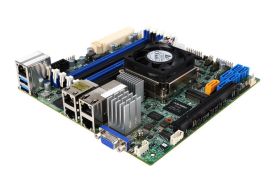 X10SDV-TLN4F-O SuperMicro X10SDV-TLN4F Single Socket FCBGA 1667 System On Chipset Intel Xeon D-1541 Processors Support DDR4 4x DIMM 6x SATA3 6.0Gb/s Mini-ITX Server Motherboard (Refurbished)