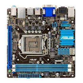 P8H77-I-A1 ASUS P8H77-I Socket LGA 1155 Intel H77 Chipset 3rd/2nd Generation Core i7 / i5 / i3 / Pentium / Celeron Processors Support DDR3 2x DIMM 2x SATA 6.0Gb/s Mini ITX Motherboard (Refurbished)