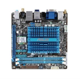 AT3IONT-IDELUXE ASUS AT3IONT-I DELUXE Socket On Board Nvidia ION Chipset Intel Atom 330 Processors Support DDR3 2x DIMM 4x SATA 3.0Gb/s Mini ITX Motherboard (Refurbished)