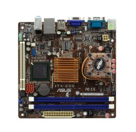 ITX-220 ASUS Socket M Intel 945GC + ICH7 Chipset Celeron 220 Processors Support DDR2 2x DIMM 2x SATA 3.0Gb/s Mini-ITX Motherboard (Refurbished)