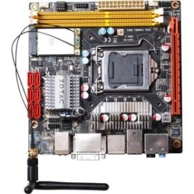 H55ITX-C-E Zotac H55ITX-WiFi Desktop Motherboard Intel H55 Express Chipset Socket H LGA-1156 Mini ITX 1 x Processor Support 8GB DDR3 SDRAM Maximum RAM Serial ATA/300 On-board Video Chipset 1 x PCIe x16 Slot 2 x USB 3.0 Port Wi-Fi HDMI (Refurbished)