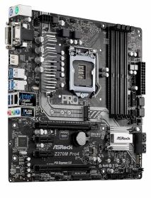 90-MXB3F0-A0UAYZ ASRock Z270M Pro4 Socket LGA 1151 Intel Z270 Chipset 7th/6th Generation Core i7 / i5 / i3 / Pentium / Celeron Processors Support DDR4 4x DIMM 6x SATA3 6.0Gb/s Micro-ATX Motherboard (Refurbished)