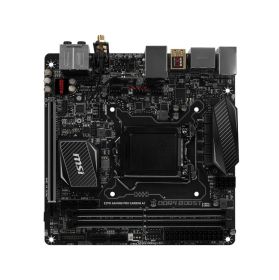 Z270IGAMINGPROCARBONAC MSI Socket LGA 1151 Intel Z270 Chipset 7th/6th Generation Core i7 / i5 / i3 / Pentium / Celeron Processors Support DDR4 2x DIMA 4x SATA 6.0Gb/s Mini-ITX Motherboard (Refurbished) Z270I GAMING PRO CARBON AC