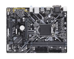 B360M HD3 (rev. 1.0) Gigabyte Socket LGA 1151 Intel B360 Express Chipset 8th Generation Core i7 / i5 / i3 / Pentium / Celeron Processors Support DDR4 2x DIMM 6x SATA 6.0Gb/s Micro-ATX Motherboard (Refurbished)
