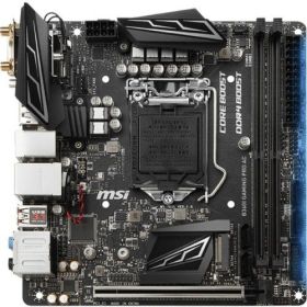 7B31-001R MSI B360I GAMING PRO AC Socket LGA 1151 Intel B360 Chipset 8th Generation Core Processors Support DDR4 2x DIMM 4x SATA 6.0Gb/s Mini-ITX Motherboard (Refurbished)