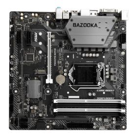 B360MBAZKAP MSI B360M BAZOOKA PLUS Socket LGA 1151 Intel B360 Express Chipset 8th Generation Core i7 / i5 / i3 / Pentium / Celeron Processors Support DDR4 4x DIMM 4x SATA 6.0Gb/s Micro-ATX Motherboard (Refurbished)