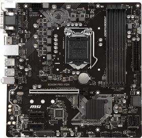 B360M PRO-VDH MSI Socket LGA 1151 Intel B360 Chipset 9th/8th Generation Core i9 / Pentium Gold / Celeron Processors Support DDR4 4x DIMM 6x SATA 6.0Gb/s Micro-ATX Motherboard (Refurbished)